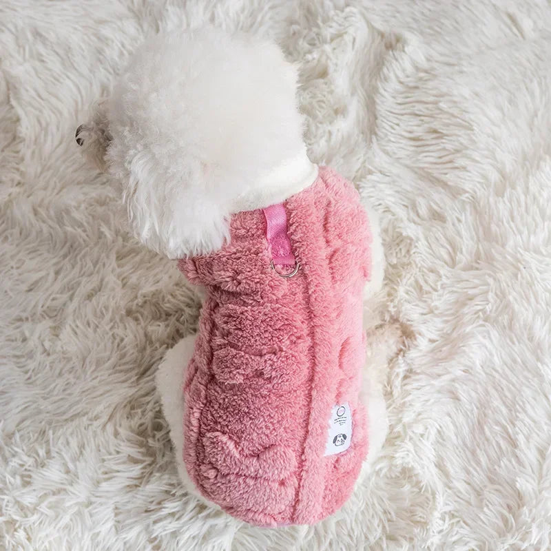 Warm Fleece Pet Sweater – Pullover for Small Dogs & Cats