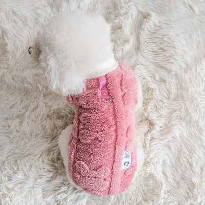 Warm Fleece Pet Sweater – Pullover for Small Dogs & Cats