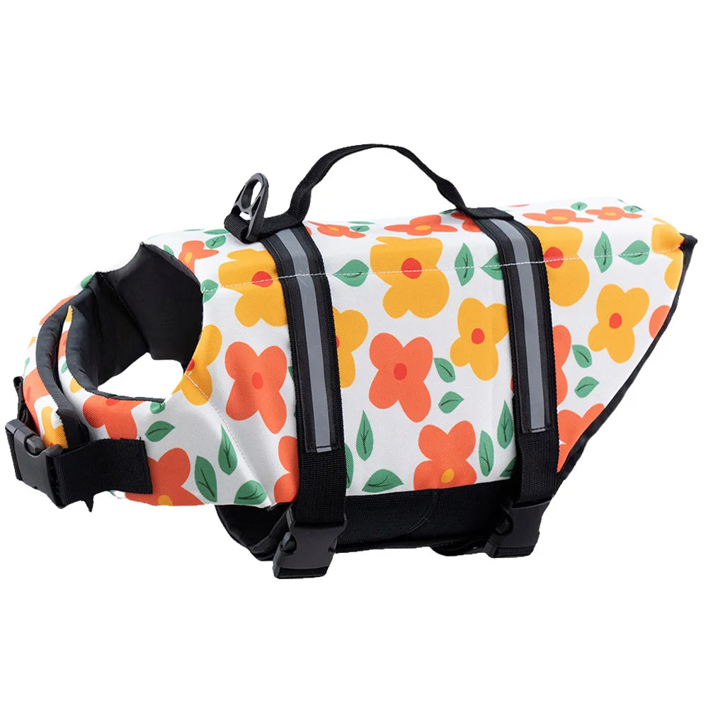 Summer Dog Life Vest – Reflective Safety Swimming Suit