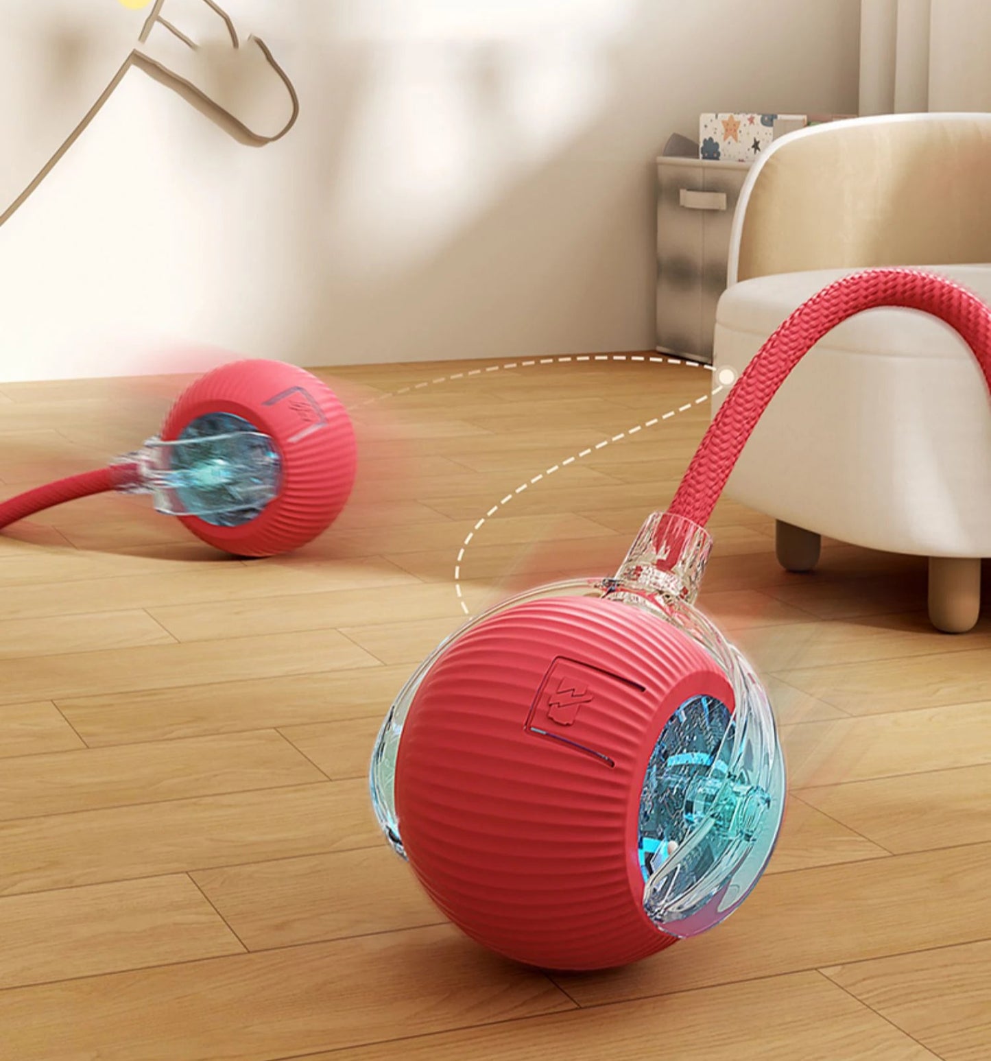 Smart Rechargeable Cat Ball Toy – Auto Rolling Interactive Trainer