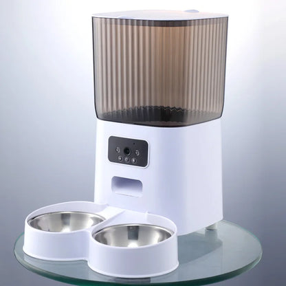 5L Smart Automatic Pet Feeder – Dual Bowl with Camera & App Control