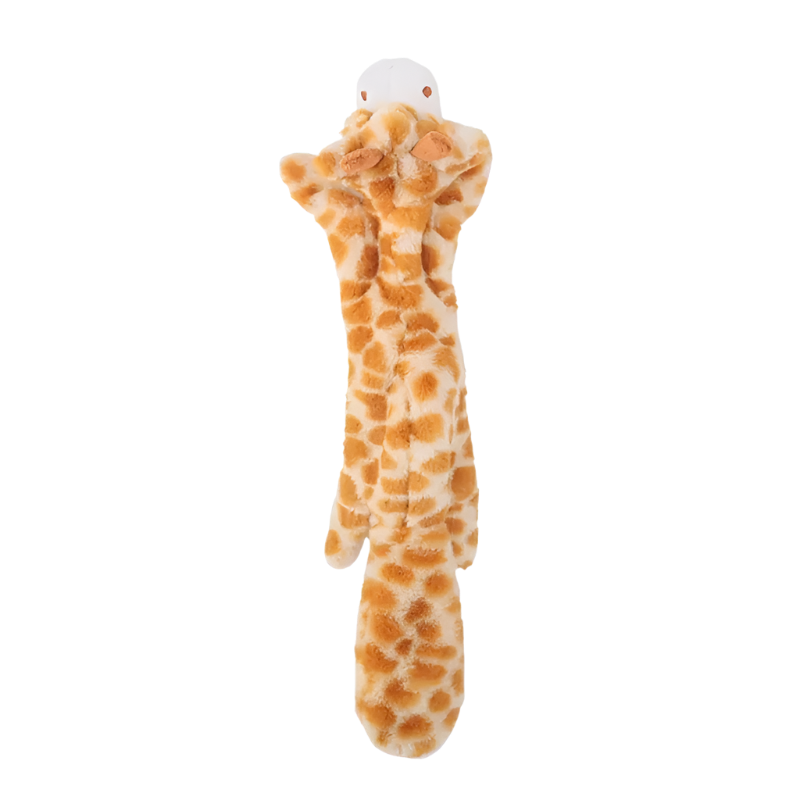 No-Stuffing Animal Dog Toy – Squeaky Plush with Crinkle Sound