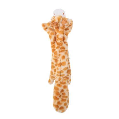 No-Stuffing Animal Dog Toy – Squeaky Plush with Crinkle Sound