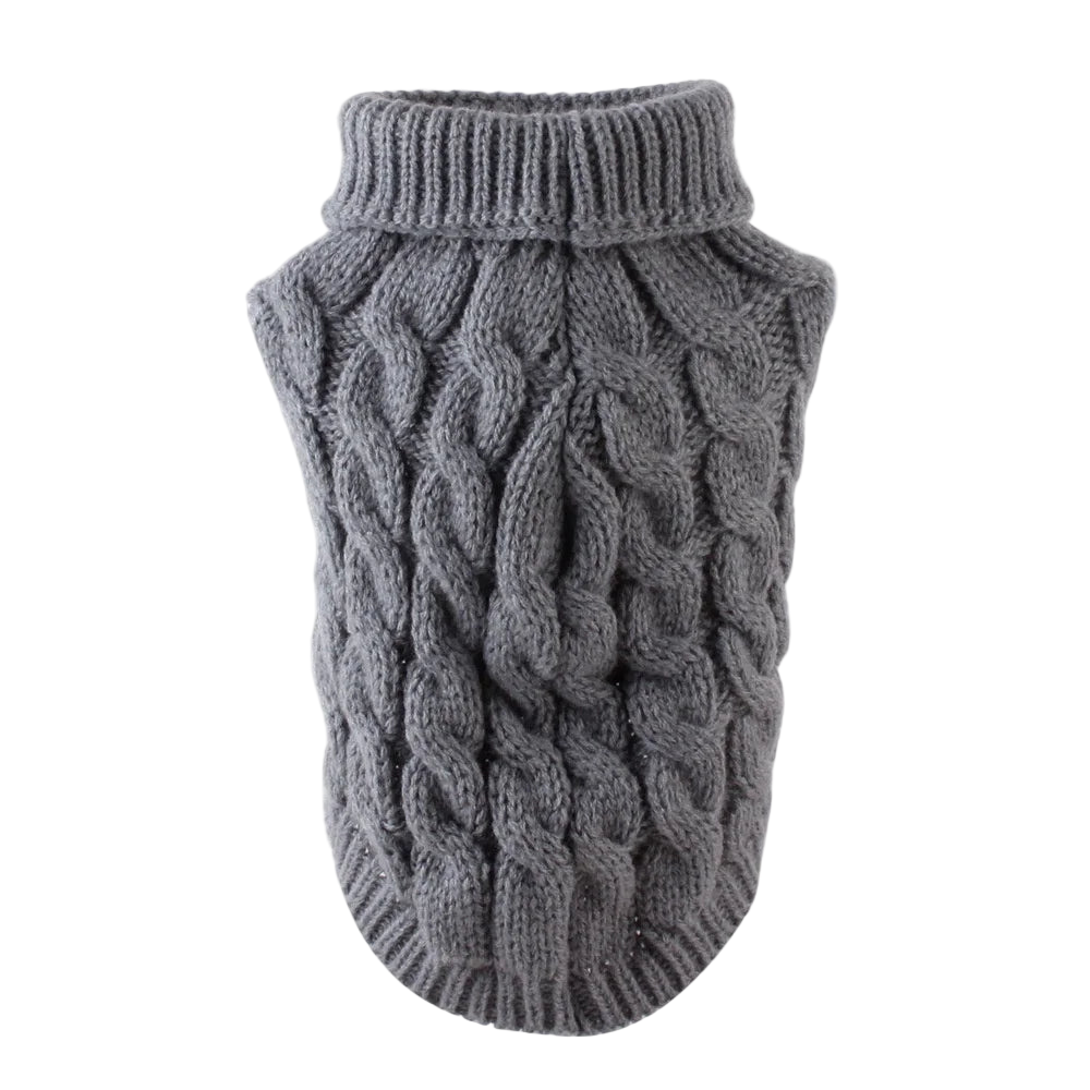 Classic Knit Dog Sweater – Warm Pullover for Small Breeds