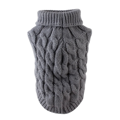 Classic Knit Dog Sweater – Warm Pullover for Small Breeds