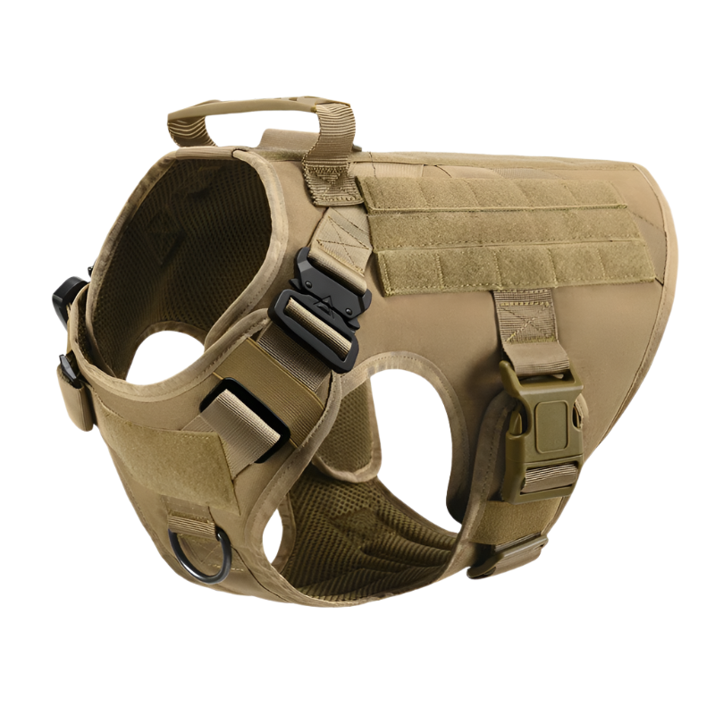 Tactical Military Dog Harness & Leash Set – Heavy-Duty Training Vest