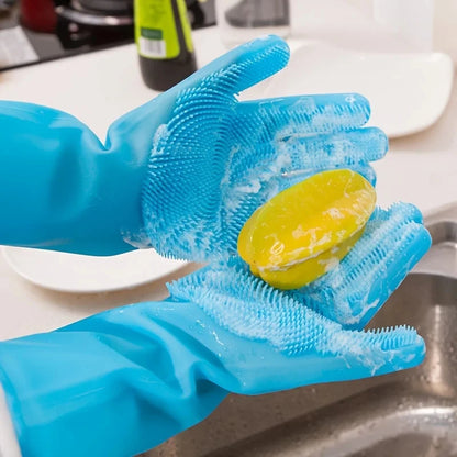 Magic Silicone Pet Grooming & Bathing Glove – Hair Removal & Scrubber