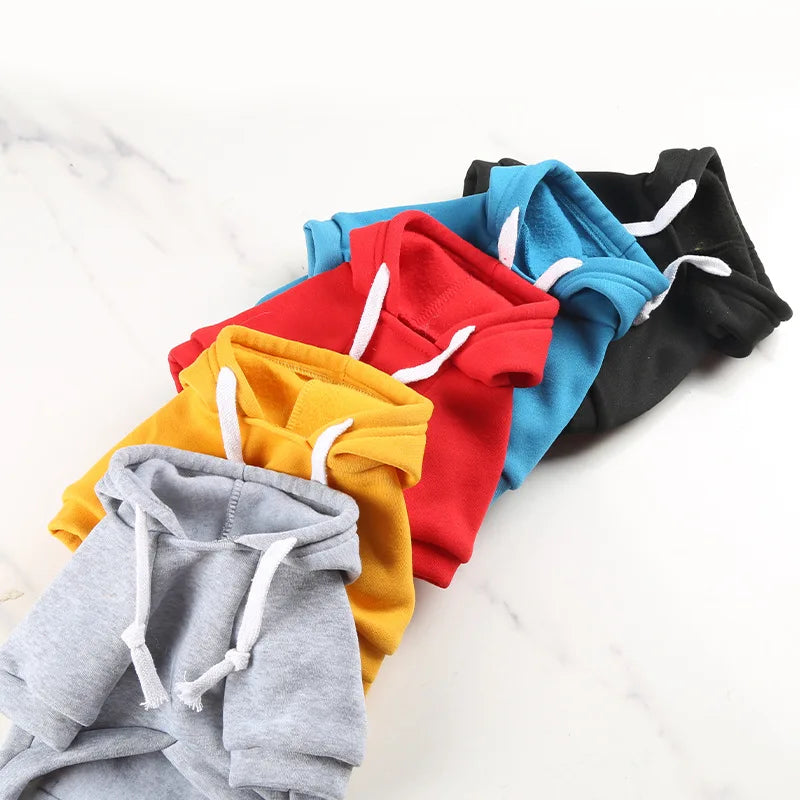 Fleece Pet Hoodie for Large Dogs – With Hat & Zip Pocket