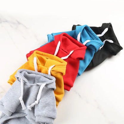 Fleece Pet Hoodie for Large Dogs – With Hat & Zip Pocket