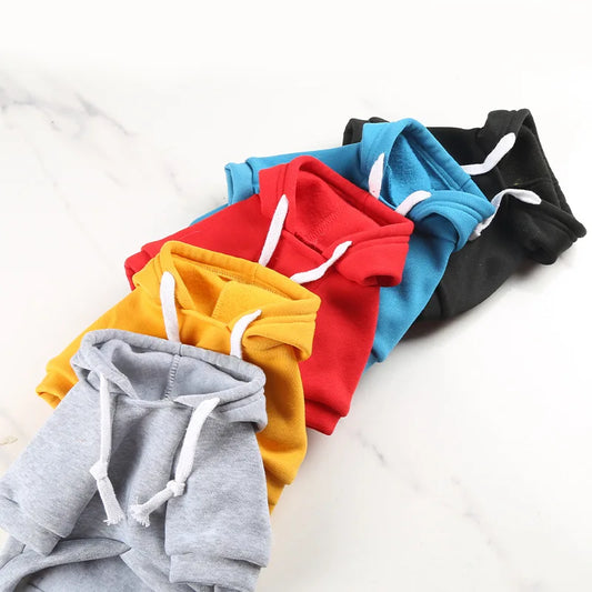 Fleece Pet Hoodie for Large Dogs – With Hat & Zip Pocket
