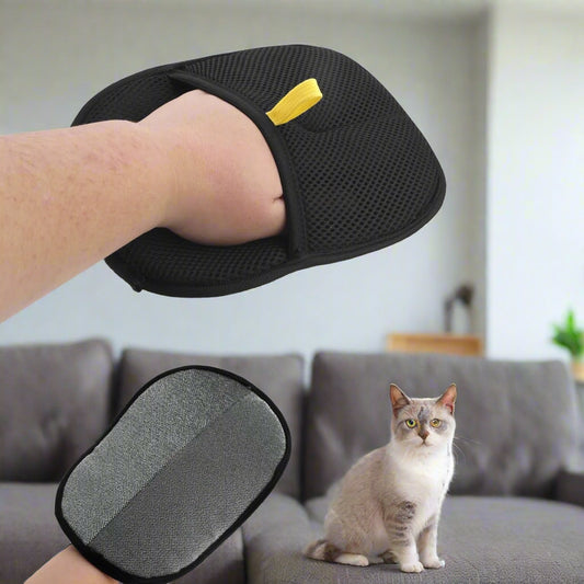 Reusable Double-Sided Pet Hair Removal Glove – Grooming Tool