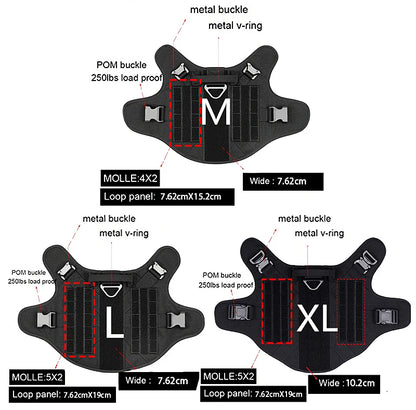 Tactical Military Dog Harness & Leash Set – Heavy-Duty Training Vest