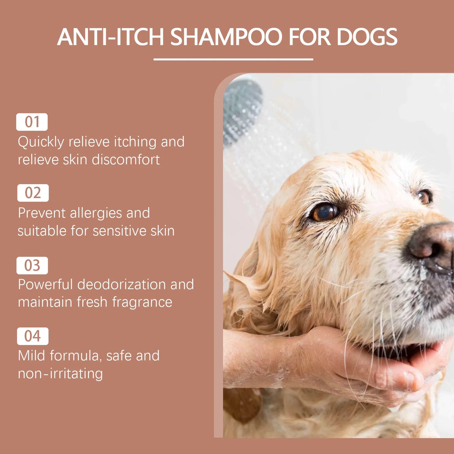 PH-Balanced Pet Shampoo & Conditioner – Moisturizing, Anti-Itch, Flea & Dirt Removal