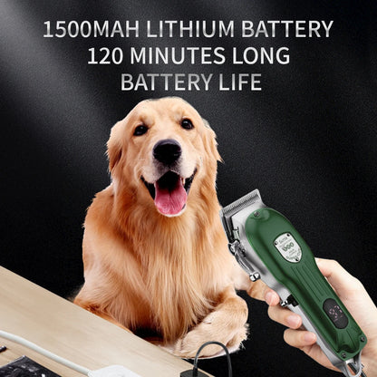 All-Metal Pet Hair Clipper – Low-Noise Grooming Trimmer
